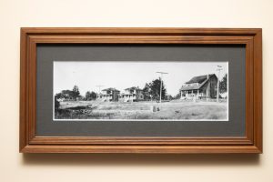Original photo of the first houses built on Cobb Terrace by Collier Cobb.