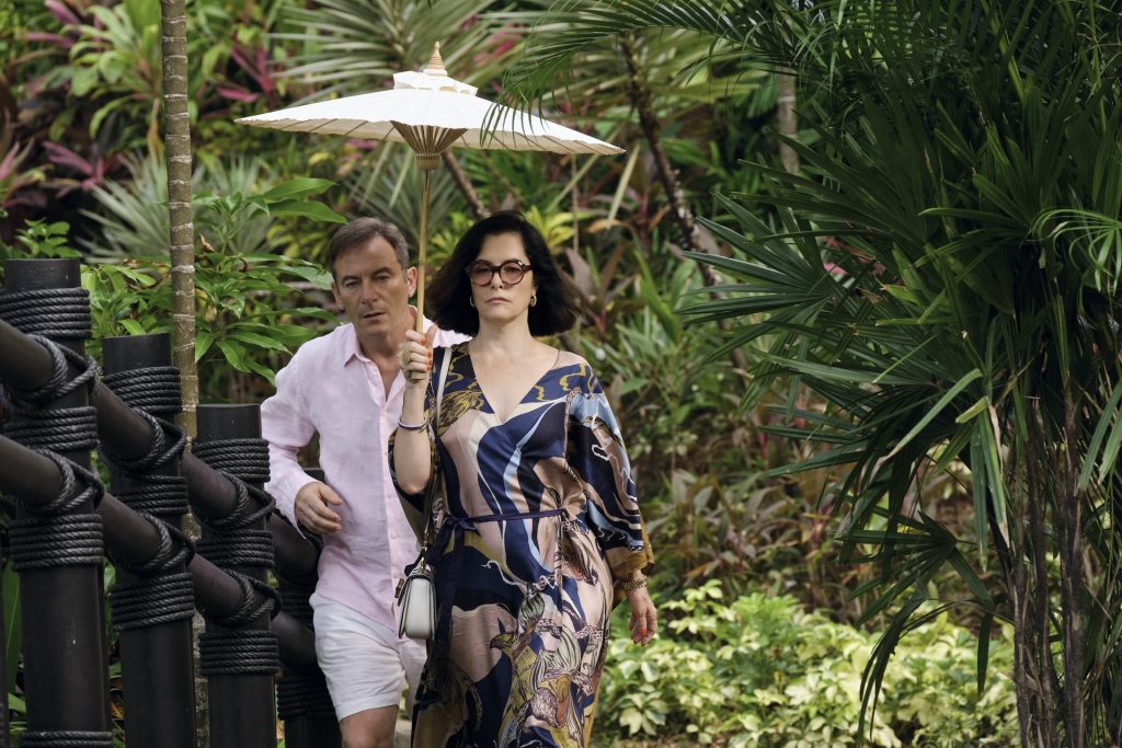 The Ratliff parents portrayed by Jason Isaacs and Parker Posey.